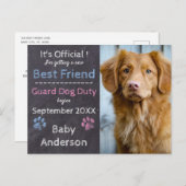 Guard Hund Pflicht Schwangerschaft Ankündigung Pos (Vorne/Hinten)