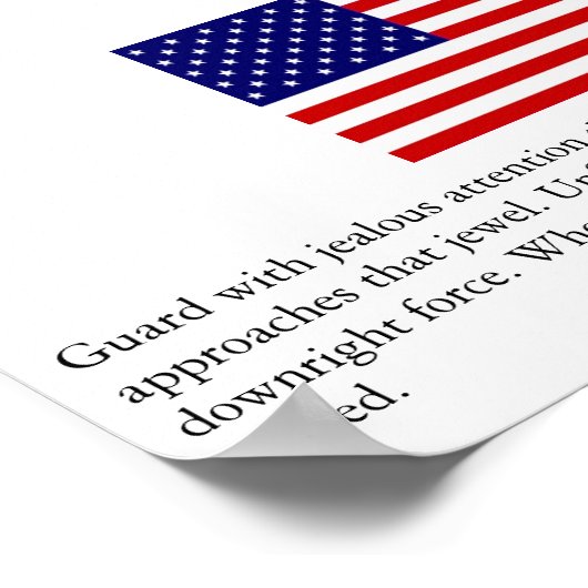 Guard Public Liberty - Patrick Henry Poster (Ecke)