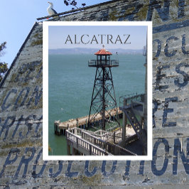 Guard Tower, Alcatraz Island Prison, Kalifornien Postkarte