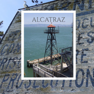 Guard Tower, Alcatraz Island Prison, Kalifornien Postkarte