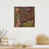 Guardaboschi Haus von Gustav Klimt, Vintage Kunst Poster (Küche)
