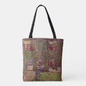 Guardaboschi Haus von Gustav Klimt, Vintage Kunst Tasche (Rückseite)