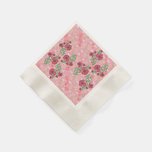 Guardanapo de Papel flores e joaninhas Serviette (Ecke)