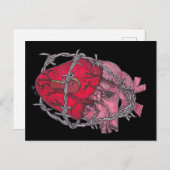 GUARDED HEART FEIERTAGSPOSTKARTE (Vorne/Hinten)