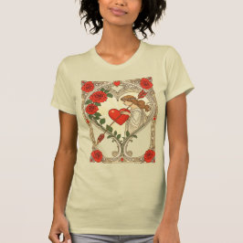Guarded Heart Vintage Art Nouveau Romance T-Shirt