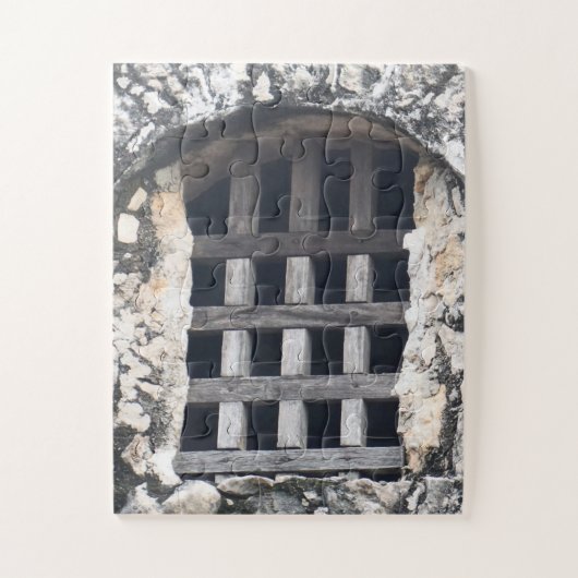 Guarded Light Through Wooden Bars Puzzle (Vertikal)