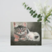 Guardian and Angel PostcardEin Portrait zeichnend Postkarte (Stehend Vorderseite)