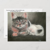 Guardian and Angel PostcardEin Portrait zeichnend Postkarte (Vorne/Hinten)