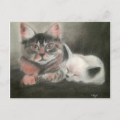 Guardian and Angel PostcardEin Portrait zeichnend Postkarte (Vorderseite)