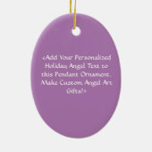 Guardian Angel Art Custom Holiday Geschenk Ornamen Keramik Ornament (Hinten)
