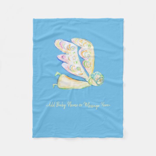 Guardian Angel Art Custom Soft Fleece Blanken (Vorderseite)