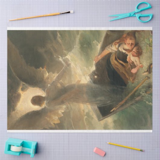 Guardian Angel Artwork Art Decoupage Seidenpapier (Basteln)