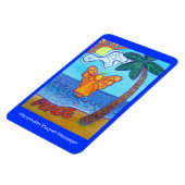 Guardian Angel Beach Art Custom Rectangle Magnete (Linke Seite)