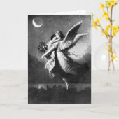 Guardian Angel bei Nacht Karte (Gelbe Blume)