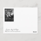 Guardian Angel bei Nacht Postkarte (Rückseite)