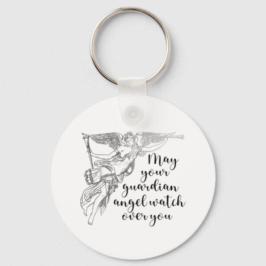 Guardian Angel Beobachten Sie, Trauer und Verlust Schlüsselanhänger (Vorderseite)