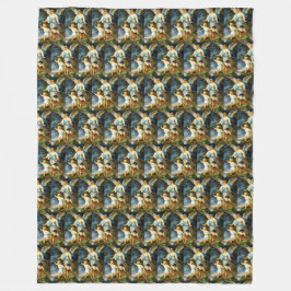 GUARDIAN ANGEL Bernhard Plockhorst 1886 Fleece Bla