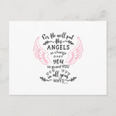 Guardian Angel Bible Scripture Verse Postkarte (Vorderseite)