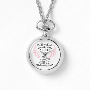 Guardian Angel Bible Verse Religious Armbanduhr