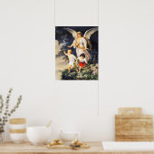 Guardian Angel by Cliff von Bernhard Plockhorst Poster (Küche)