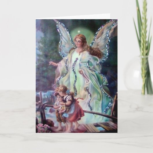 GUARDIAN ANGEL c. 1900 Karte (Vorderseite)