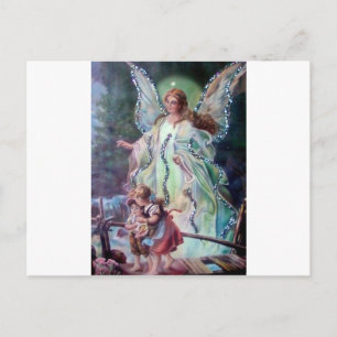 GUARDIAN ANGEL c. 1900 Postkarte