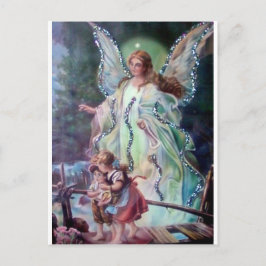 GUARDIAN ANGEL c. 1900 Postkarte