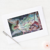 GUARDIAN ANGEL c. 1900 rechteckig Rechteckiger Aufkleber (Umschlag)