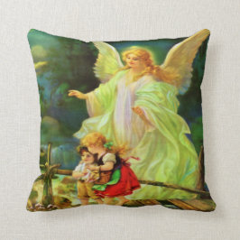 Guardian Angel & Children Pillow Kissen