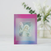 Guardian Angel Collage von Amelia Carrie Postkarte (Stehend Vorderseite)