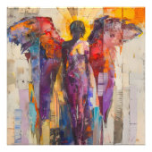 Guardian Angel Colorful Expressionismus Fotodruck (Vorne)
