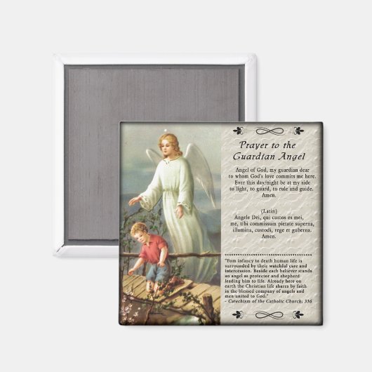 Guardian Angel Custom Kühlschrankmagnet (Vorderseite/Rückseite)