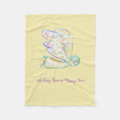 Guardian Angel Custom Soft Fleece Baby Blanket (Vorderseite)