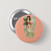 Guardian Angel Divine Watchfulness & Grace Art Button (Vorne & Hinten)