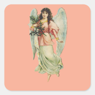Guardian Angel Divine Watchfulness & Grace Art Quadratischer Aufkleber