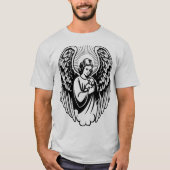 Guardian Angel Embracing Beloved Pet T-Shirt (Vorderseite)