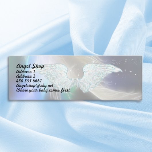Guardian Angel Feather Mini Business Card Visitenkarte