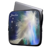 Guardian Angel Feather & Stars Laptop-Sieb Laptopschutzhülle (Vorderseite Links)