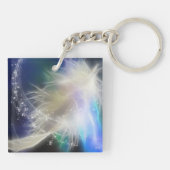 Guardian Angel Feather und Name Schlüsselanhänger (Rückseite)