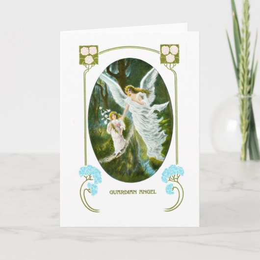 Guardian Angel Feiertagskarte (Vorderseite)