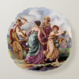 Guardian Angel führt den Weg Rundes Kissen