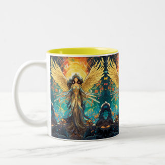 Guardian Angel G-21 Zwei-Tone-Kaffee-Tasse Zweifarbige Tasse