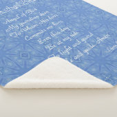 Guardian Angel Gebet Blue Sherpa Blanket Sherpadecke (3/4)