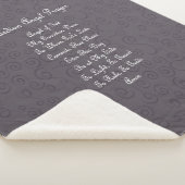 Guardian Angel Gebet Charcoal Gray Sherpadecke (3/4)