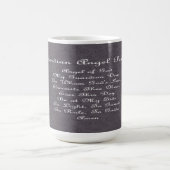 Guardian Angel Gebet Charcoal Kaffeetasse (Mittel)