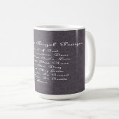 Guardian Angel Gebet Charcoal Kaffeetasse (VorderseiteRechts)