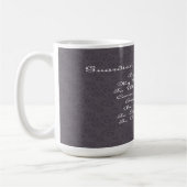 Guardian Angel Gebet Charcoal Kaffeetasse (Links)