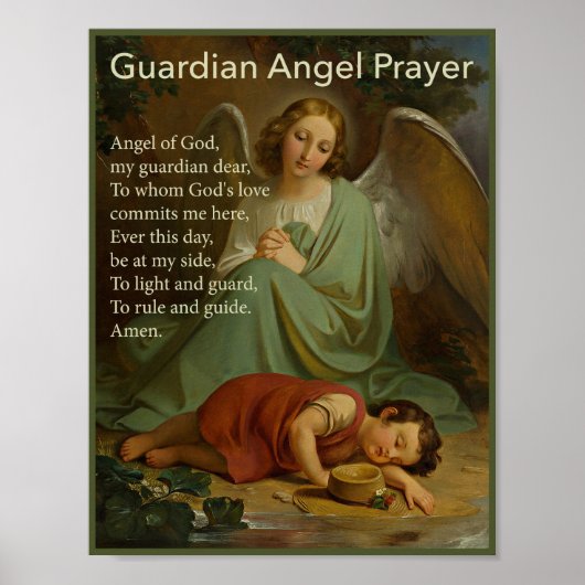 Guardian Angel Gebet für Boys Poster (Vorne)