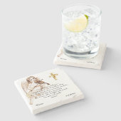 Guardian Angel Gebet katholisches Geschenk Persona Steinuntersetzer (Seitenansicht)