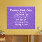 Guardian Angel Gebet Lila Leinwanddruck (Insitu (Wohnzimmer))